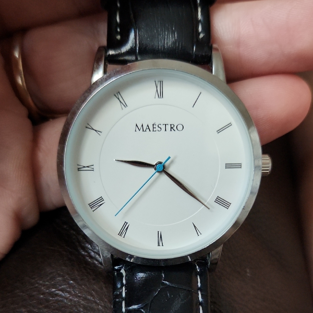 Maison Maestro Black and White Watch